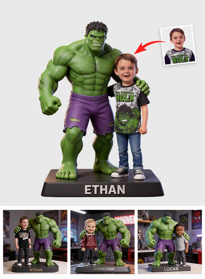 Green Giant Friend - Personalized Superhero Custom Shaped Acrylic Plaque