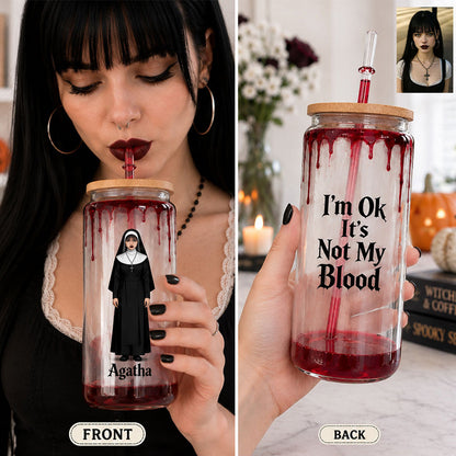 Not My Blood - Personalized True Crime Can Glass