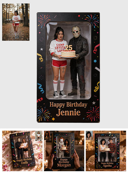 Happy Birthday - Personalized Horror Character Custom Shaped Acrylic Plaque