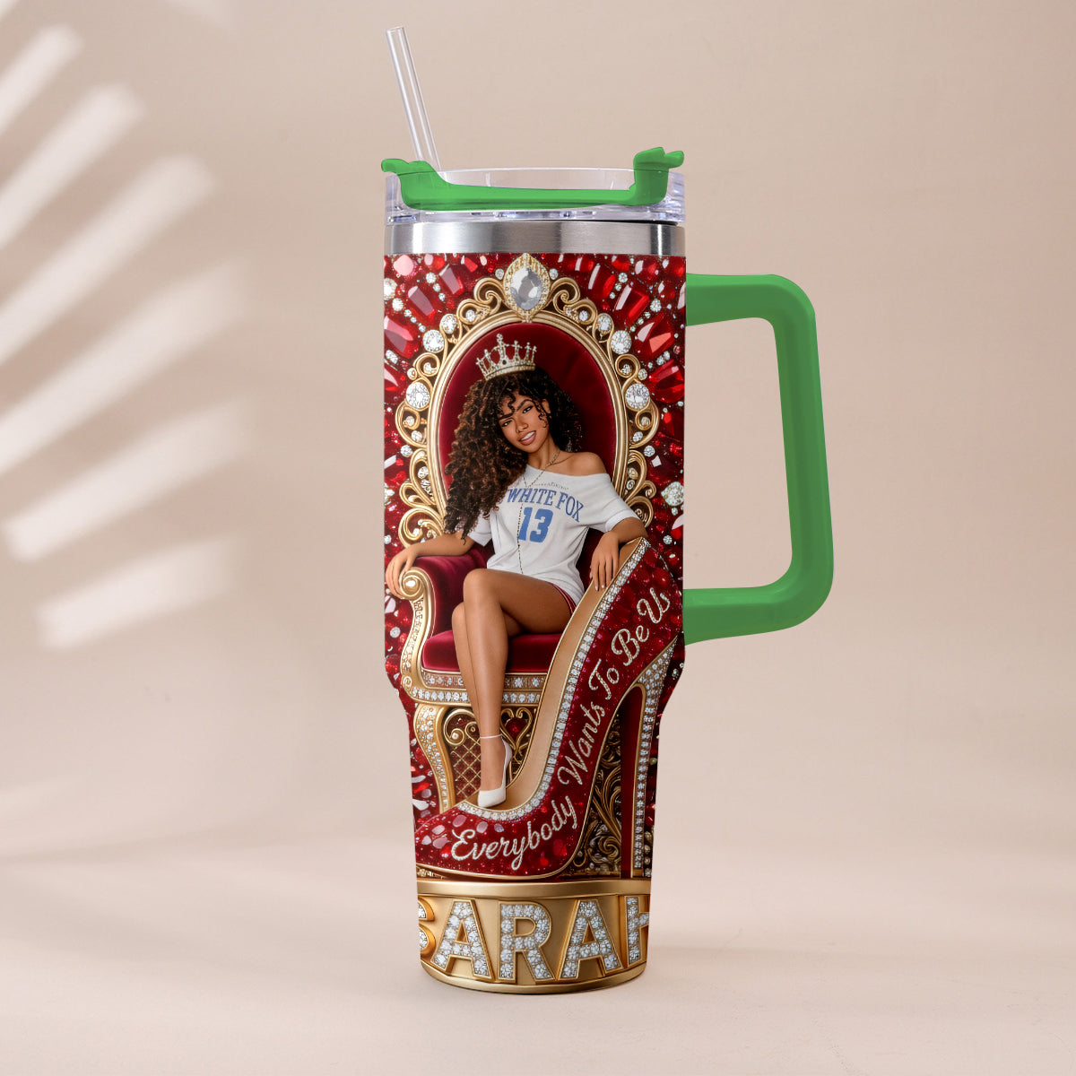 They Want Be Us - Personalized Tumbler With Plush Charm