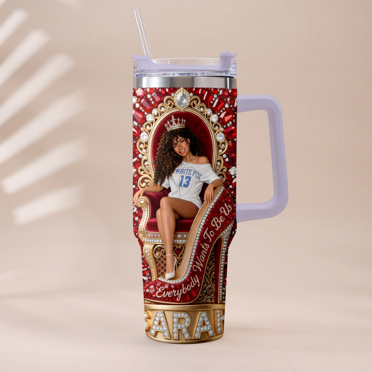 They Want Be Us - Personalized Tumbler With Plush Charm