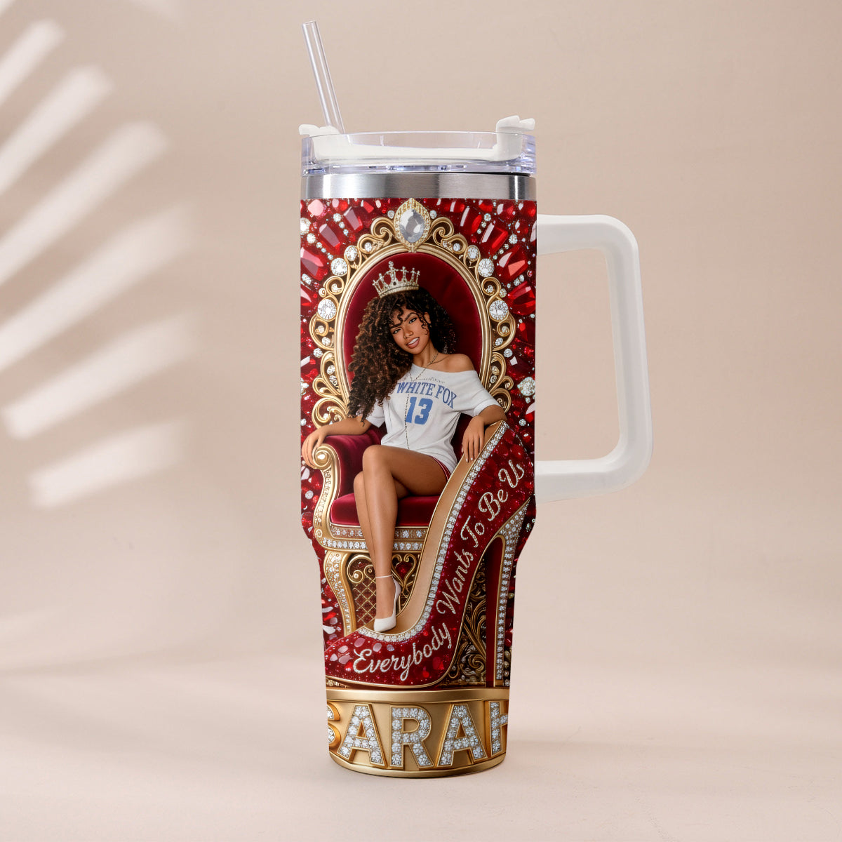 They Want Be Us - Personalized Tumbler With Plush Charm