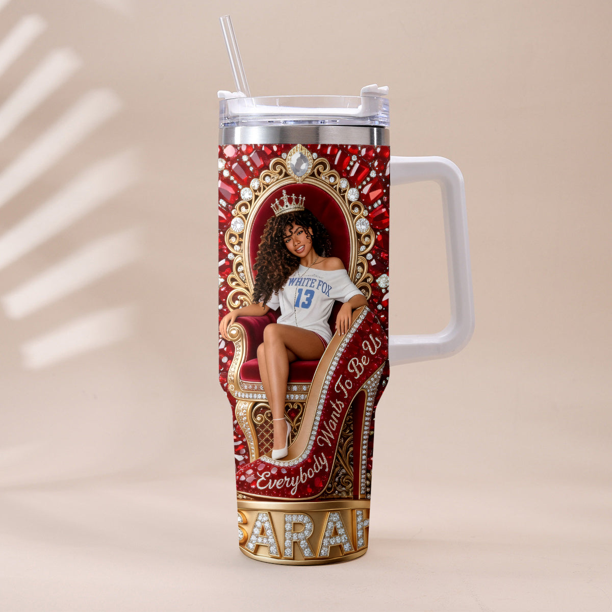 They Want Be Us - Personalized Tumbler With Plush Charm