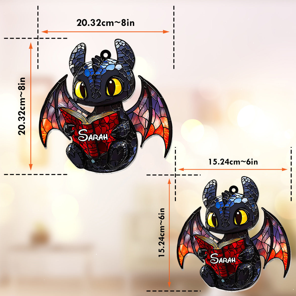 Just A Girl Who Loves Dragons - Personalized Mouse Window Hanging Suncatcher Ornament
