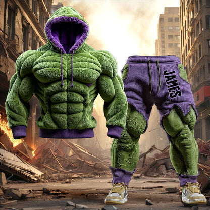 Strong And Muscle - Personalized Marvelous Universe Hoodie and Sweatpants
