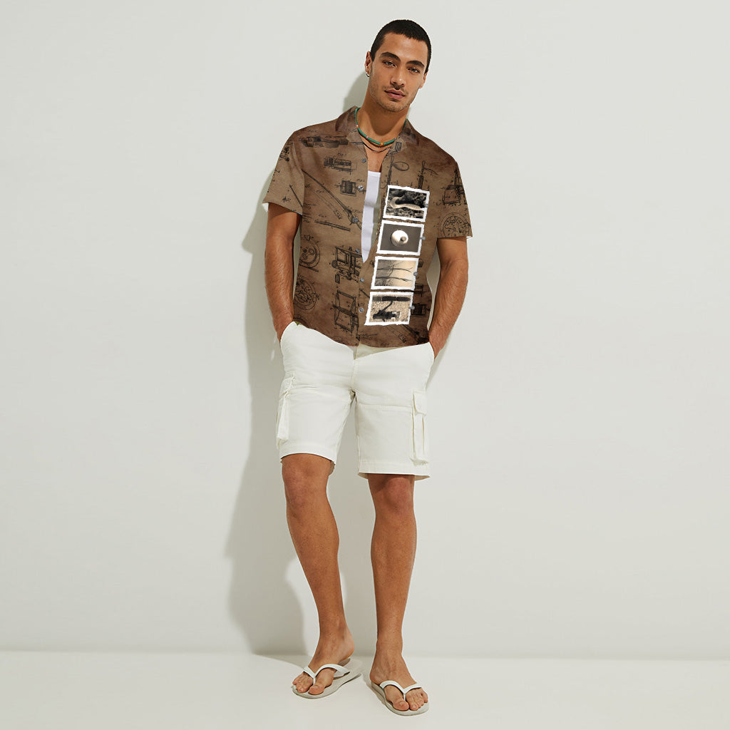 Vintage Fishing Custom Name - Personalized Fishing Hawaiian Shirt