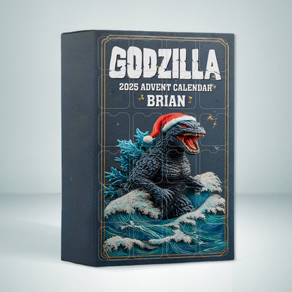 24 Days Of Kaiju - Personalized Giant Monster Advent Calendar With Ornaments