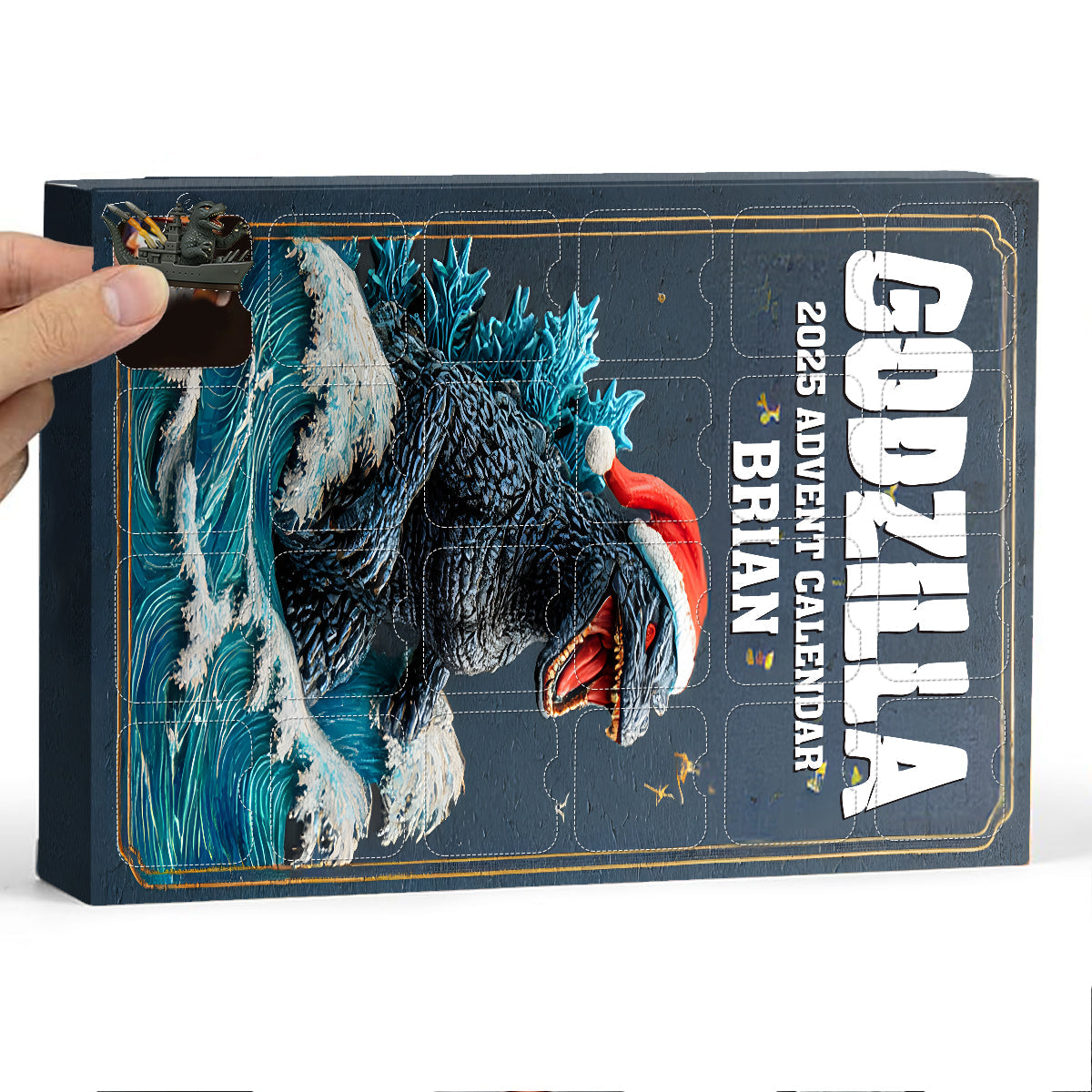 24 Days Of Kaiju - Personalized Giant Monster Advent Calendar With Ornaments