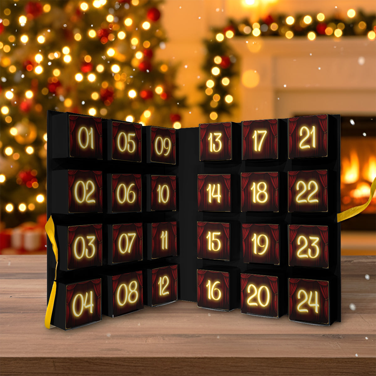 Musical Theatre - Personalized Wicked Movie Folded Advent Calendar With Ornaments