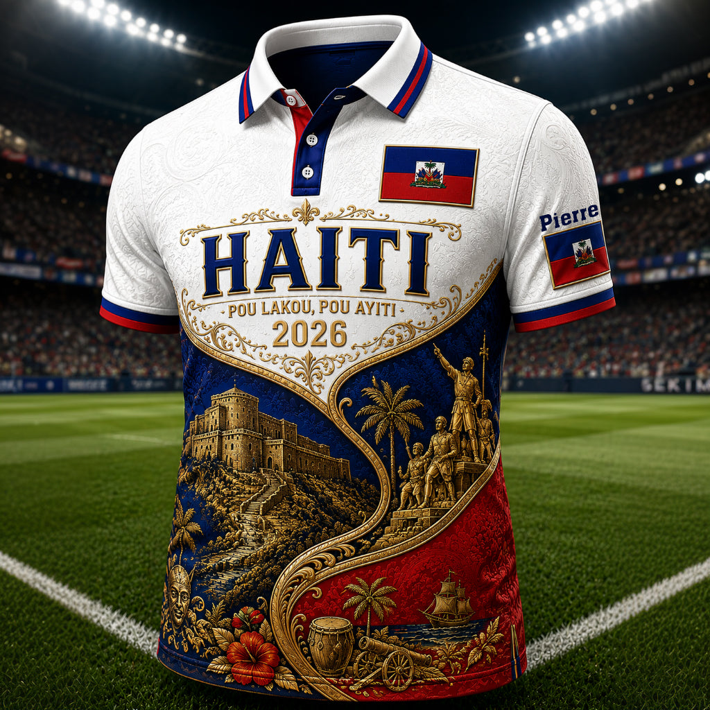 Pou Lakou, Pou Ayaiti - Personalized Expats Polo Shirt