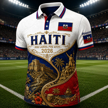 Pou Lakou, Pou Ayaiti - Personalized Expats Polo Shirt