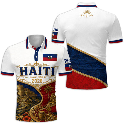 Pou Lakou, Pou Ayaiti - Personalized Expats Polo Shirt