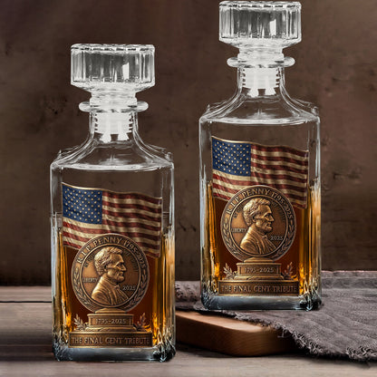 RIP Penny - Personalized Pontoon Whiskey Decanter Set