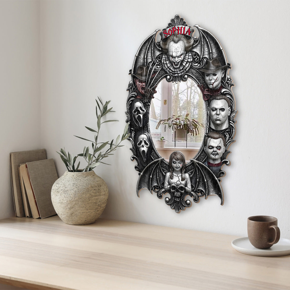 Cool Guys - Personalized Horror Character Wall Hanging Mirror