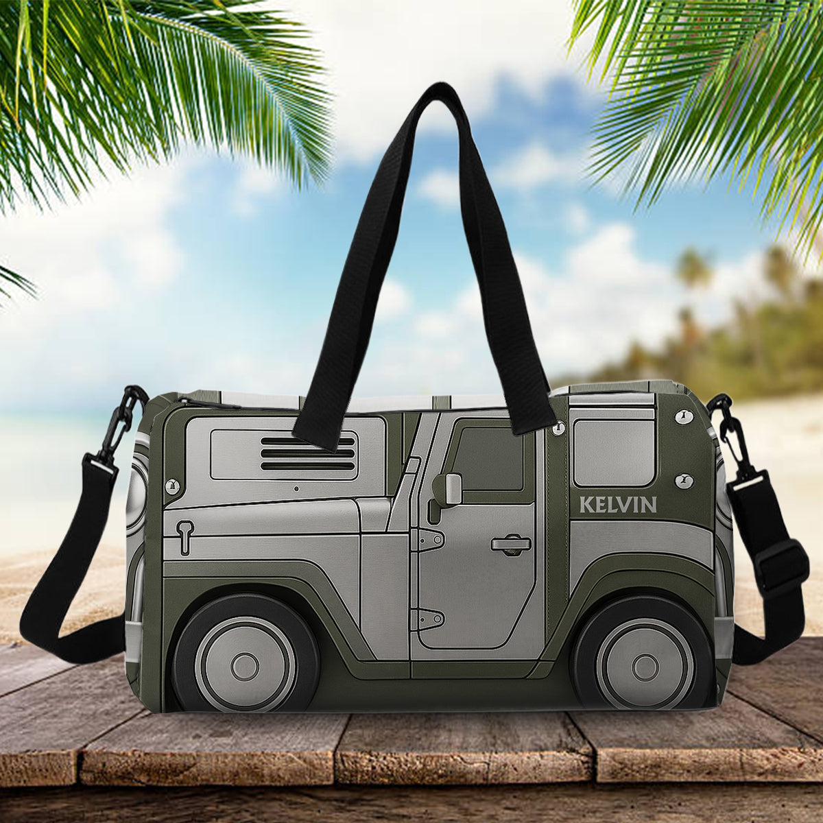 The Overland Voyager - Personalized Car Duffle Bag