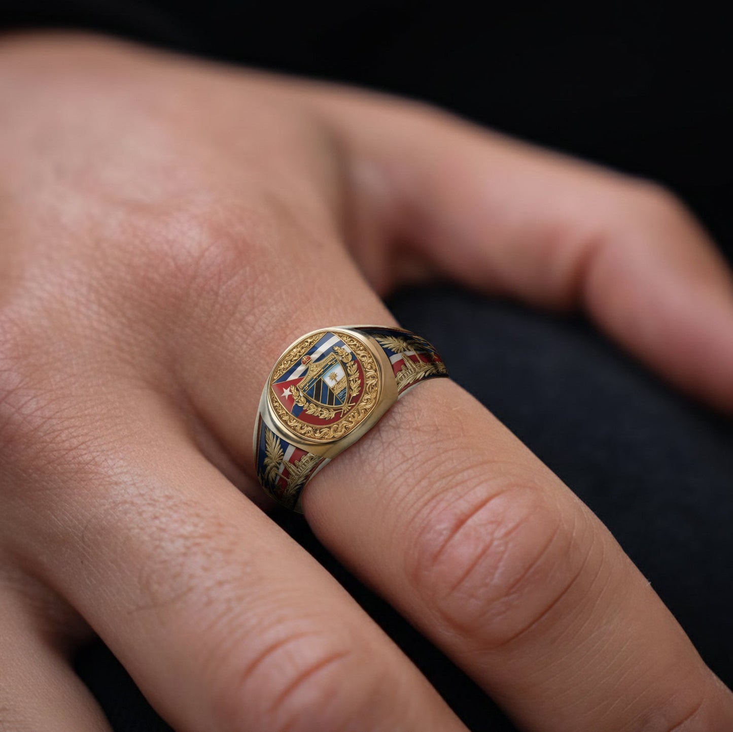 Proud Cuba - Personalized Expats Signet Ring