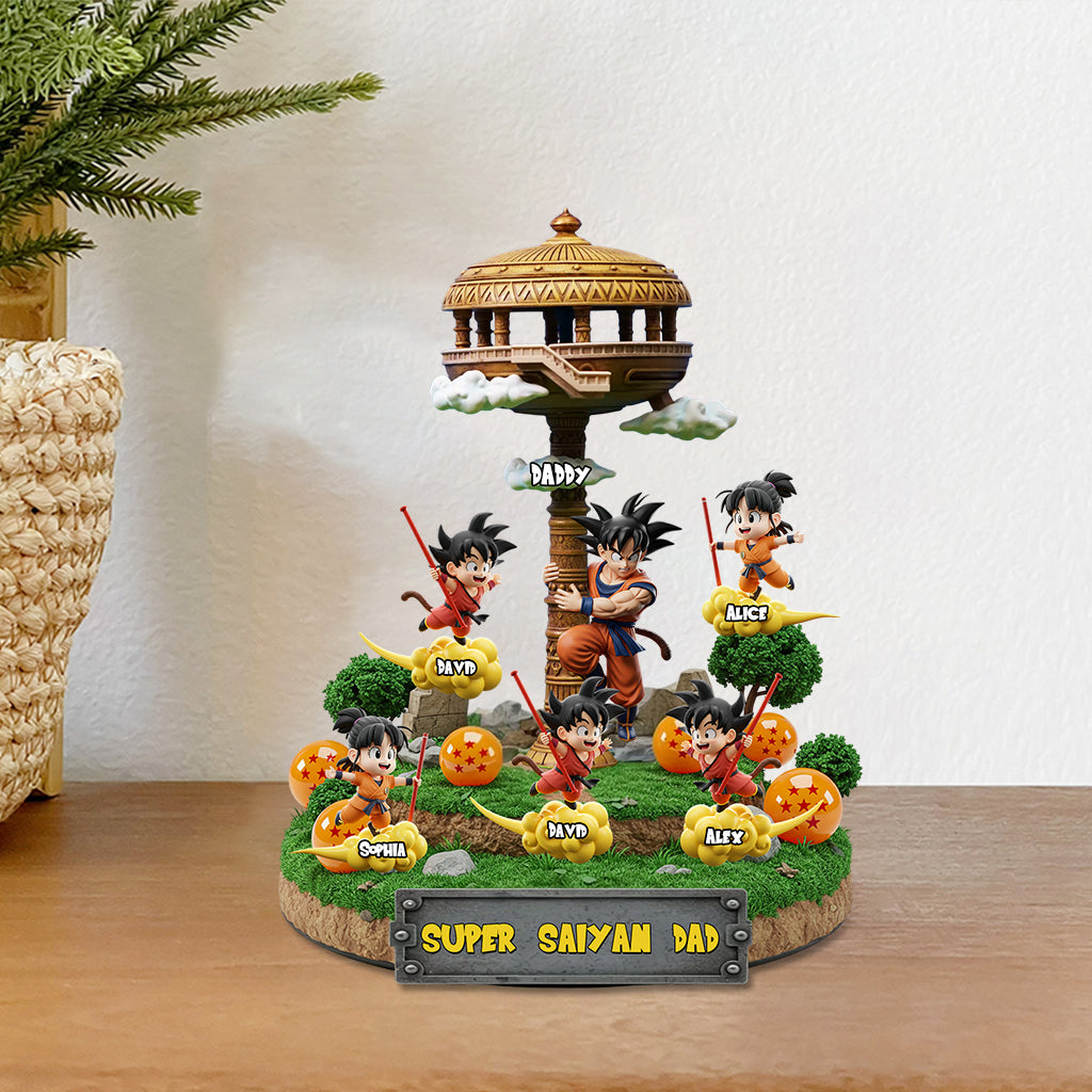 Strong Dad - Personalized Seven Balls Custom Shaped Acrylic Plaque