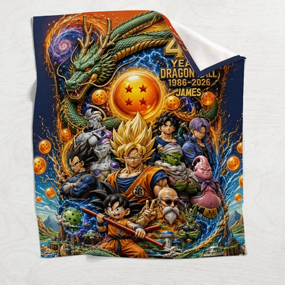 The Strongest 40th Anniversary - Personalized Seven Balls Blanket