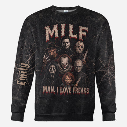 Classic Halloween Horror Characters - Personalized Horror Character All Over Shirt