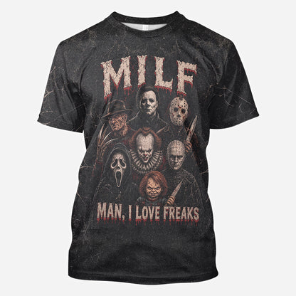 Classic Halloween Horror Characters - Personalized Horror Character All Over Shirt