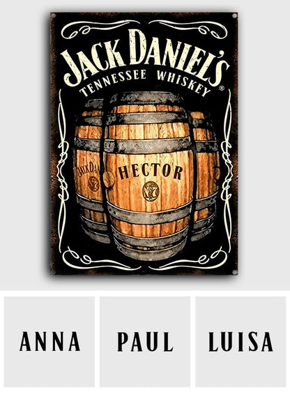 Rustic Sign For Whiskey Lover - Personalized Whisky Rectangle Metal Sign