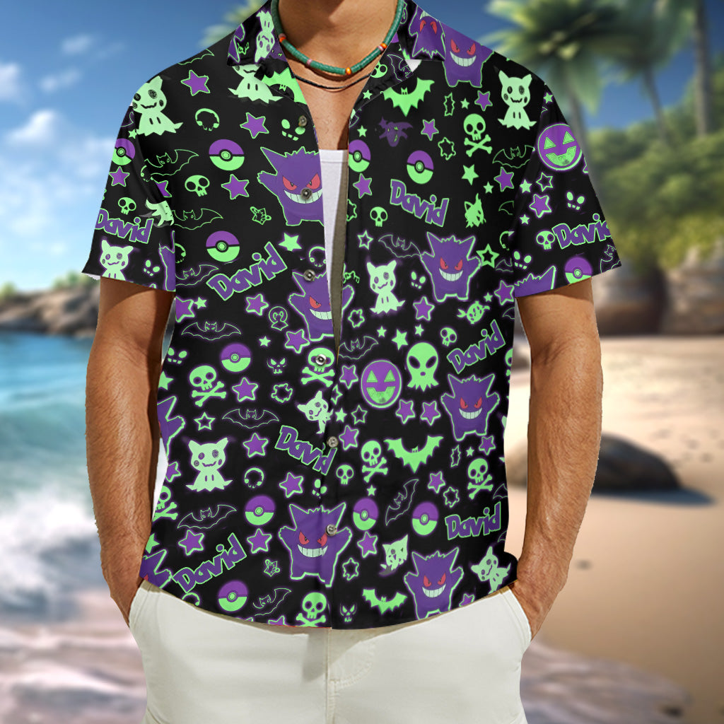 Catch The Poke - Personalized Monster Trainer Hawaiian Shirt