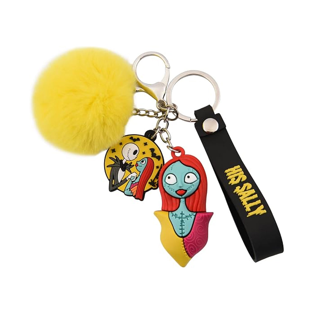 Horror Movie Figure Keychain with Plush & Bell