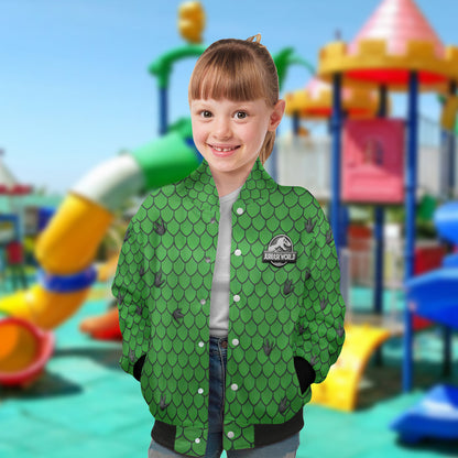 Dinosaur World - Personalized Kid Varsity Jacket