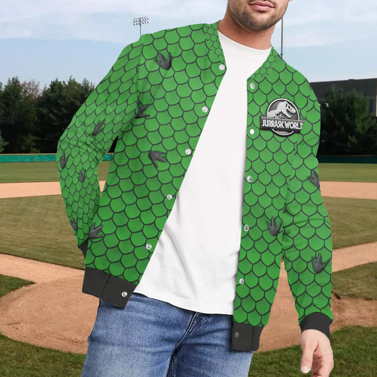 Dinosaur World - Personalized Kid Varsity Jacket