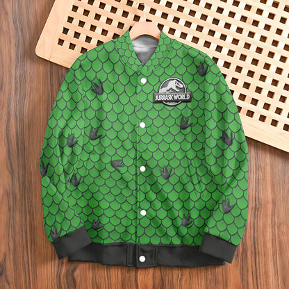 Dinosaur World - Personalized Kid Varsity Jacket