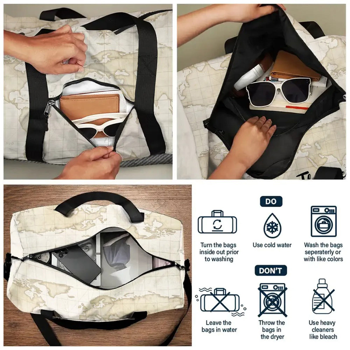 Freedom Is Never Free - Personalized Veteran Duffle Bag