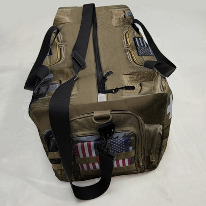 Freedom Is Never Free - Personalized Veteran Duffle Bag