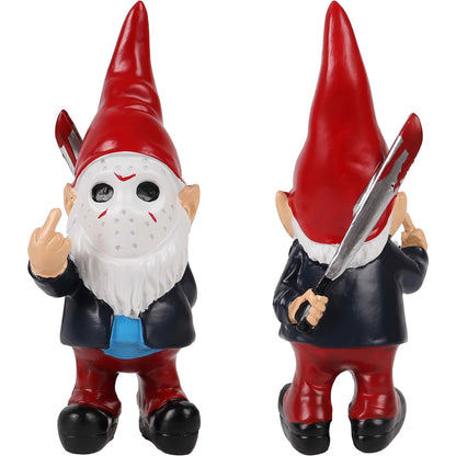 Horror Face Garden Gnome Statue