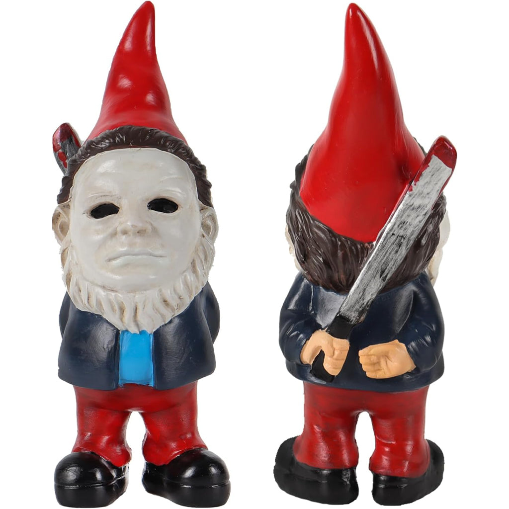Horror Face Garden Gnome Statue