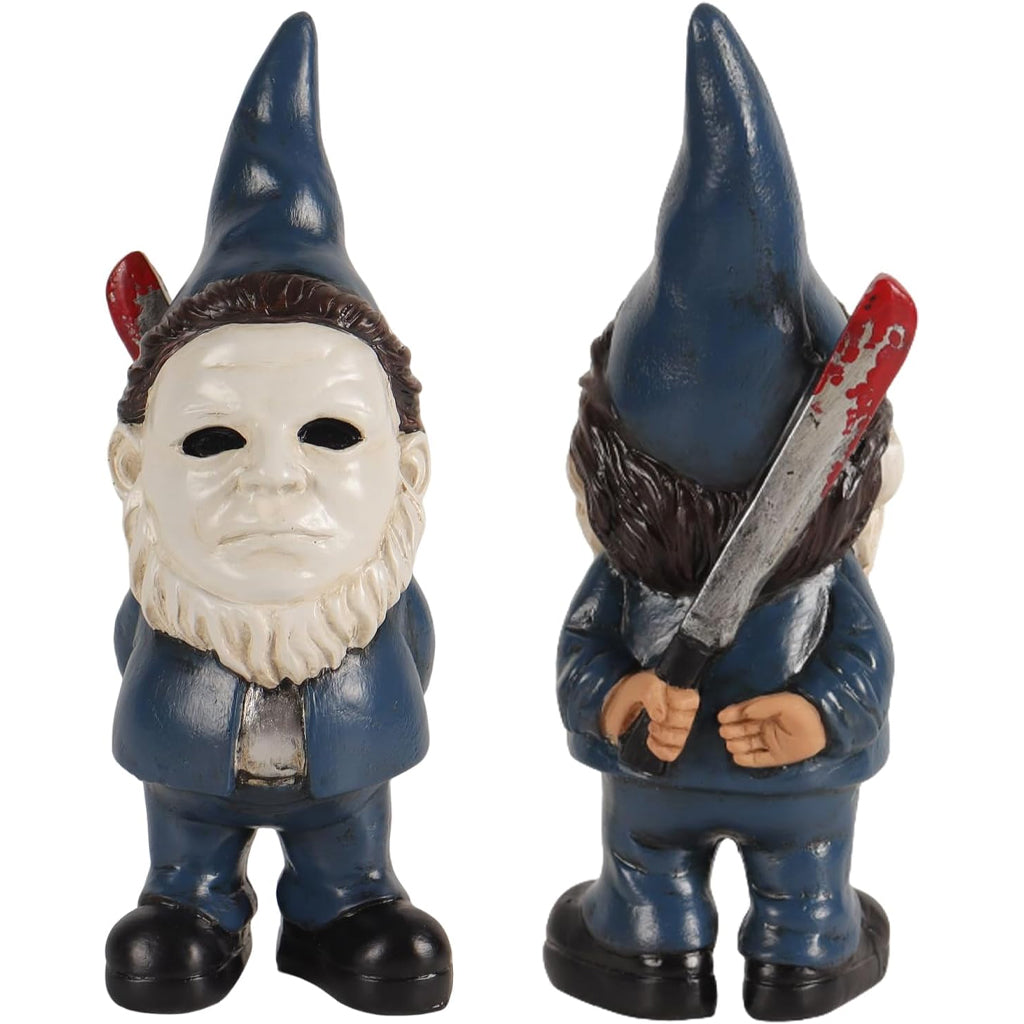 Horror Face Garden Gnome Statue