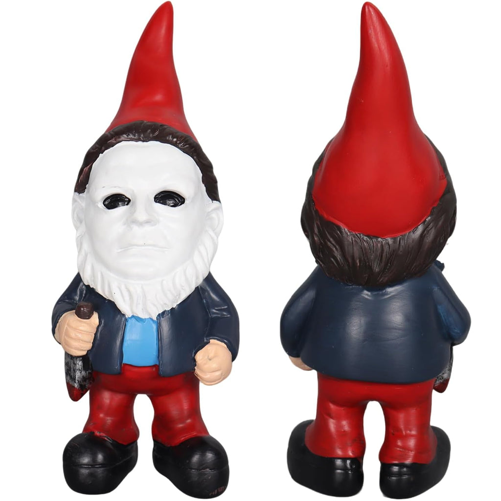 Horror Face Garden Gnome Statue