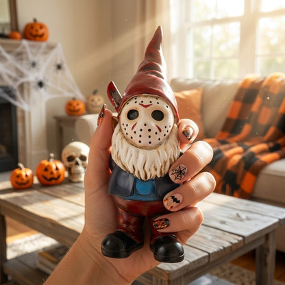 Horror Face Garden Gnome Statue