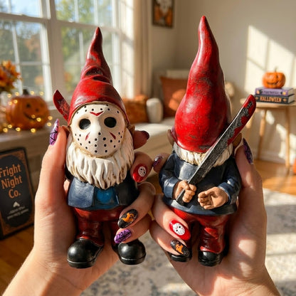 Horror Face Garden Gnome Statue