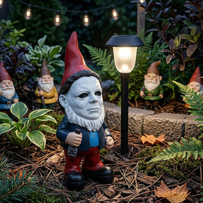 Horror Face Garden Gnome Statue