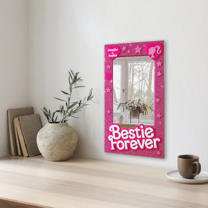 Bestie Forever - Personalized Bestie Wall Hanging Mirror
