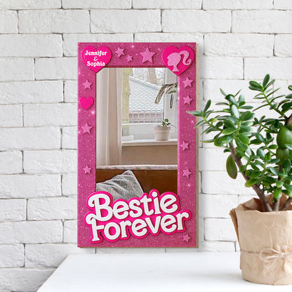 Bestie Forever - Personalized Bestie Wall Hanging Mirror