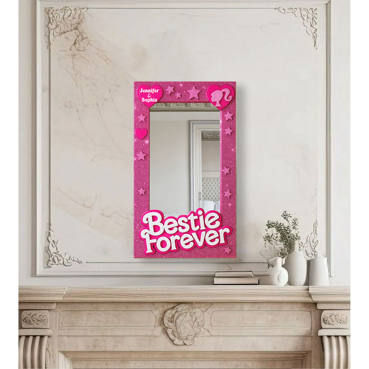 Bestie Forever - Personalized Bestie Wall Hanging Mirror