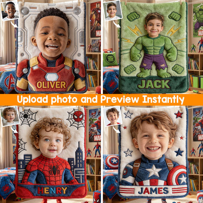 Custom Any Photo - Personalized Marvelous Universe Blanket