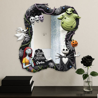 Black Halloween - Personalized Nightmare Wall Hanging Mirror