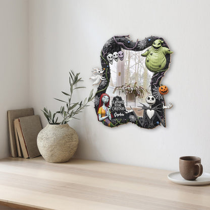 Black Halloween - Personalized Nightmare Wall Hanging Mirror