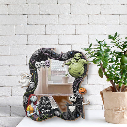 Black Halloween - Personalized Nightmare Wall Hanging Mirror
