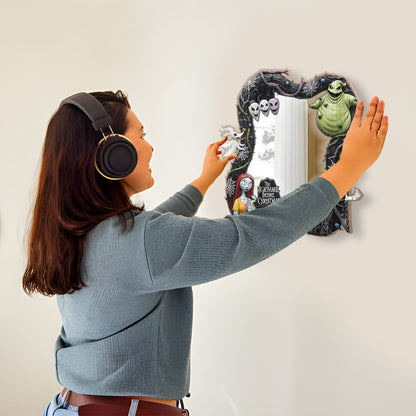 Black Halloween - Personalized Nightmare Wall Hanging Mirror