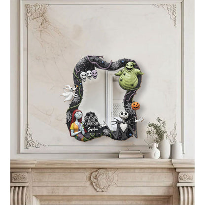 Black Halloween - Personalized Nightmare Wall Hanging Mirror