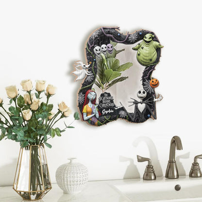 Black Halloween - Personalized Nightmare Wall Hanging Mirror