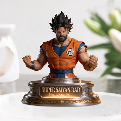 Super Saiyan Dad - Personalized Seven Balls Custom Shaped Acrylic Plaque